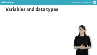 R Finance Tutorial Basic Data Types
