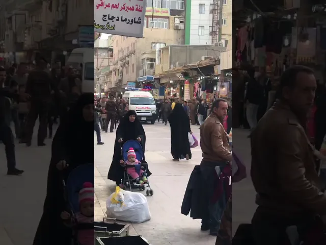 ⁣لحظة وصول سماحة السيد السيستاني دام ظله إلى النجف الاشرف في شارع الرسول صلى الله عليه وآله .