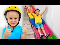 Download Lagu Chris and Stair Slide Adventure - Funny kids stories!
