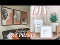 DIY Aesthetic Wall Art Prints Framed Quotes Home Decor On A BUDGET