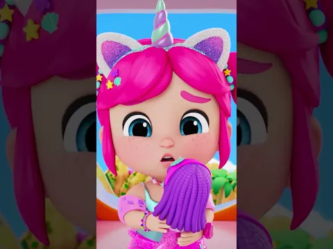 Wheee! Mermaid Emmie Goes Down the Water Slide! #Mermaid #WaterSlide #KidsSongs