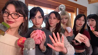 FAST and CHAOTIC ASMR With 6 Asmrtists ASMRetreat Collab