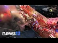 Massive wind-swept fire boards up business along Sayville s Main Street News 12
