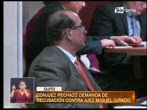 Conjuez rechazó demanda de recusación contra juez Miguel Jurado