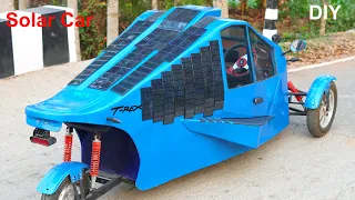 I Designed My Homemade Car with Solar Panel