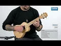 Cascha Bamboo Concert Ukulele Natural Pickup HH 2313E - Sound Demo