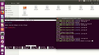 Shell Scripting-array