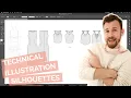 TECHNICAL DRAWING FOR FASHION Part 1 - Creating simple silhouettes design details