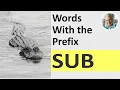 Words With the Prefix SUB 6 Illustrated Examples