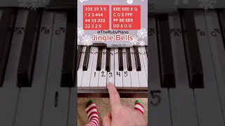 Jingle Bells Piano Easy Tutorial With Letters