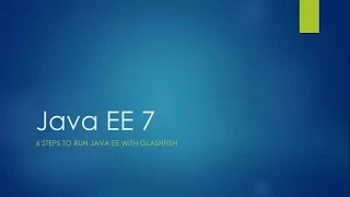 How To Java EE 7 Windows 7