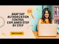 27 ABAP RAP Authorization Control Explained Step by Step
