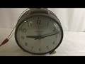 USA c 1950s Vintage Train Railroad Station double sided Clock Simplex