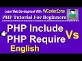php include and require - English Tutorial