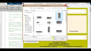 Barcode Classification Using Image Processing Matlab Project With Source Code Barcode Detection