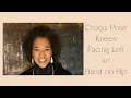 Croqui Pose Knees Facing Left with Hand on Hip