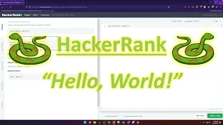 HackerRank Python Hello World
