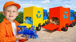 Oliver Learns to Make Toys from Recyclables!
