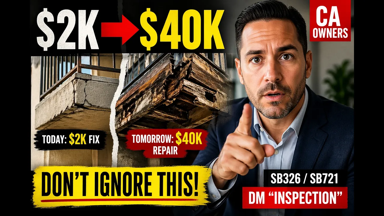 A man in a suit speaks directly to the camera. Text overlays appear, including dollar amounts and legal codes. The scene…