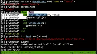 Diatom Ruby sessions OpenStruct code reading