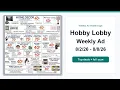 Hobby Lobby Weekly Ad 26 - 26 Top 10 Deals