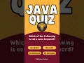 Java Quiz Daily 01 Test Your Java Skills