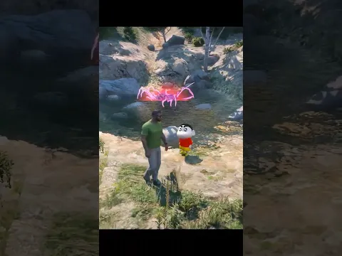 Shinchan🤣 Uses Magical Pond For Upgrading Car🔥 #godcharanyt #gta5shorts #shinchan