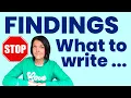 WRITING YOUR P FINDINGS CHAPTER Should you refer back to the literature review or not