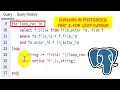 PostgreSQL Cursors Cursors Available In PostgreSQL Part 3 For Loop Cursor Knowledge 360