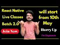 React Native Live Classes - Batch 2 0 In Hindi Engineer Codewala