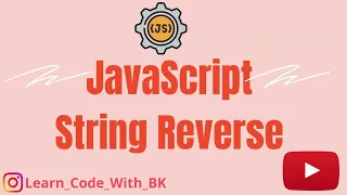 Tamil coding JavaScript string reverse Tamil JavaScript learning