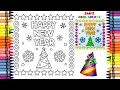 Coloring Happy New Year Coloring Page Crayola Crayons