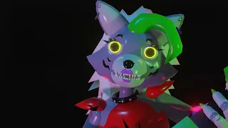 FNAF Roxanne Wolf stage test animation Blender
