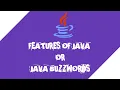 Features Of Java Java Buzzwords - Track