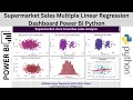 Supermarket Sales Multiple Linear Regression Dashboard with Power BI and Python