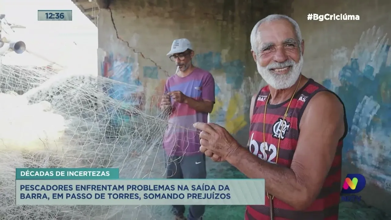 Pescadores de Passo de Torres lutam pela ampliação do canal da barra