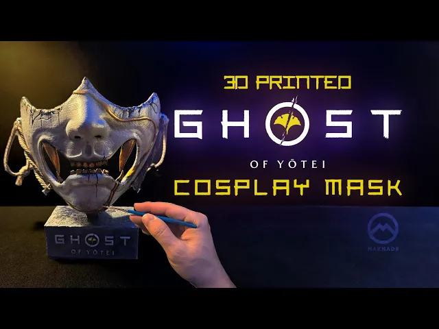 Ghost of Yotei Halloween Cosplay Mask  video thumbnail