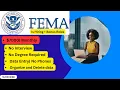 FEMA is Hiring 85 000 pr yr No Degree No Experience High paying FEMA and Work from Home Jobs