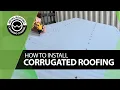 How To Install Corrugated Metal Roofing 1st Sheet Installation Square Roof Overlap