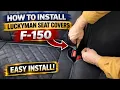 How to Install LUCKYMAN F-150 Seat Covers Easy Rear Seat Install
