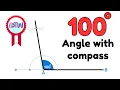 How to construct 100 degree angle using compass