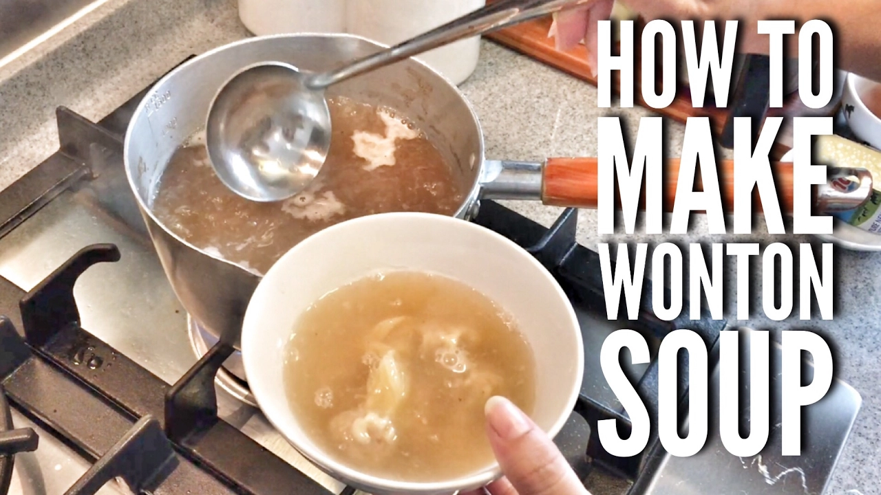 How to make Simple Wonton Soup // Hong Kong style Soup Base