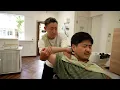 💈🇯🇵 Powerful massage and precise haircut at “Hikari by ISAMI men’s” barbershop in Nishikawaguchi