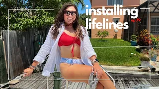 MAKING DYNEEMA LIFELINES//Splicing & Installing Brand New Lifelines-Episode 79