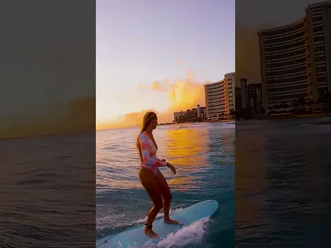 surfing in waikiki HAWAII ! #shorts