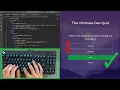 ASMR Programming - Coding a Quiz Game No Talking