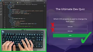 ASMR Programming - Coding a Quiz Game No Talking
