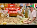 TOP 4 Roman PIZZA Places in ROME - Best Italian Pizza From Rome