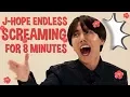 Download Lagu J-Hope Endless Screaming for 8 minutes #ARMYsHOPE