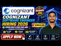 Cognizant Software Engineer Hiring 2026 Spring Boot Core Java Jobs Freshers Experienced